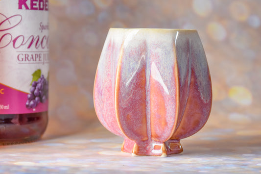 Pom Kiddush Cup - Raspberry and Cream