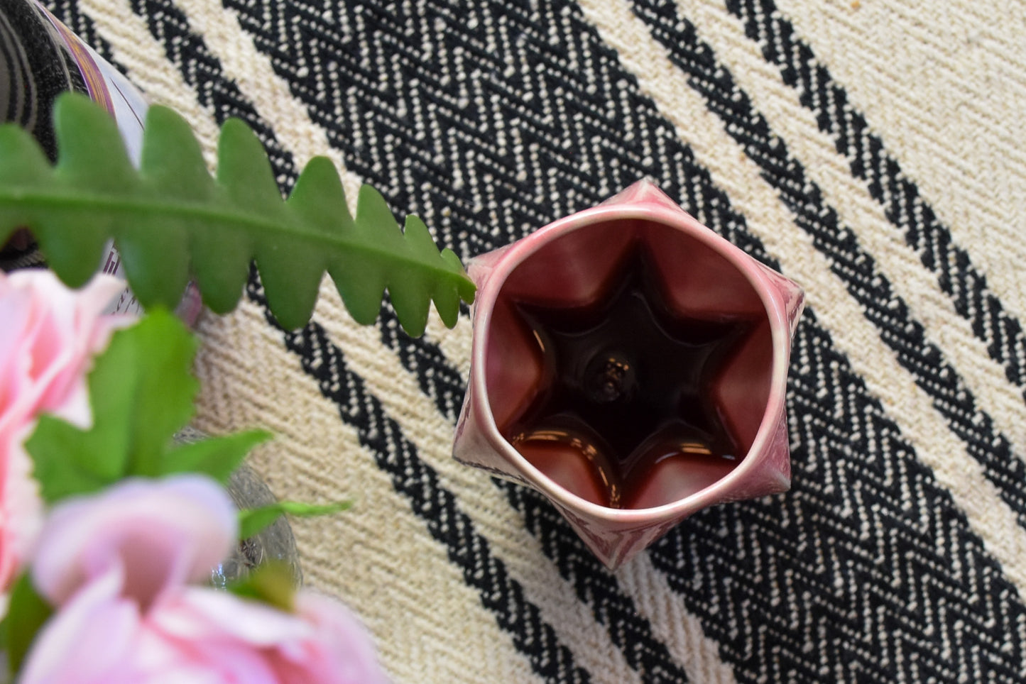 Shabbat Pom Kiddush Cup - Cranberry