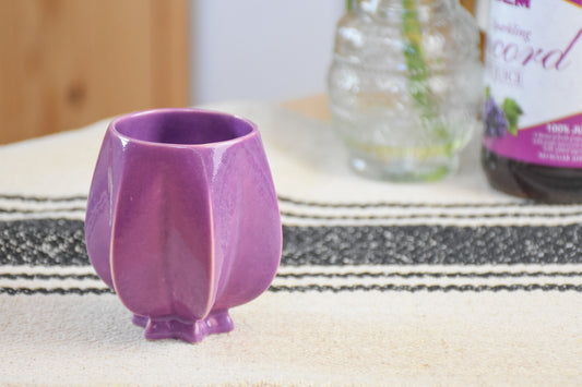 Shabbat Pom Kiddush Cup - Purple