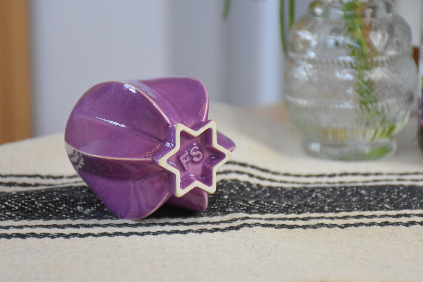 Shabbat Pom Kiddush Cup - Purple