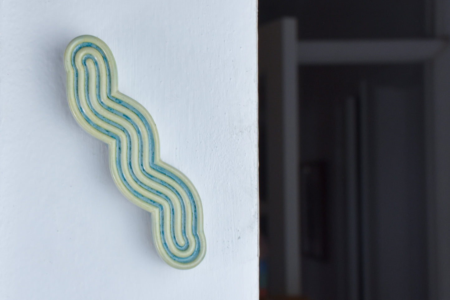 Squizuzah Mezuzah - Blue and White