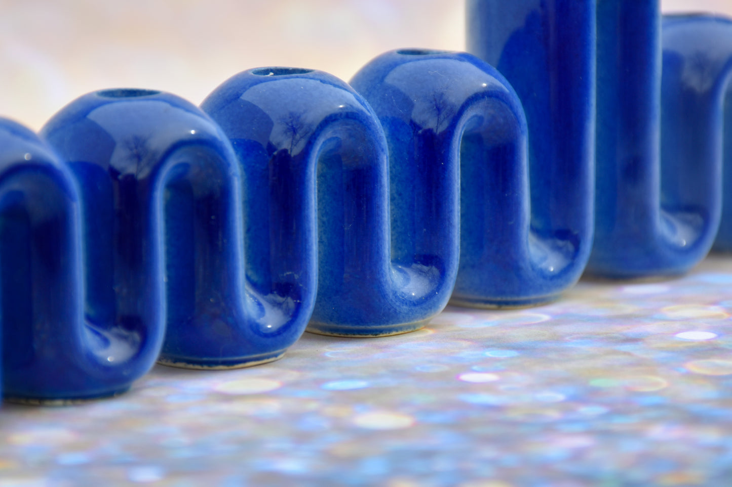 Hanukkah Menorah - Blue Fade