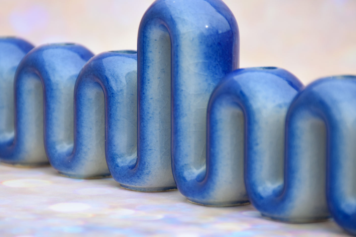 Hanukkah Menorah - Blue Fade