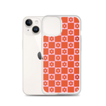 Load image into Gallery viewer, Pink and Red Flower Grid Phone Case
