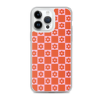 Load image into Gallery viewer, Pink and Red Flower Grid Phone Case
