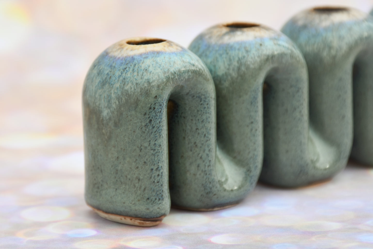 Hanukkah Menorah - Gold and Green