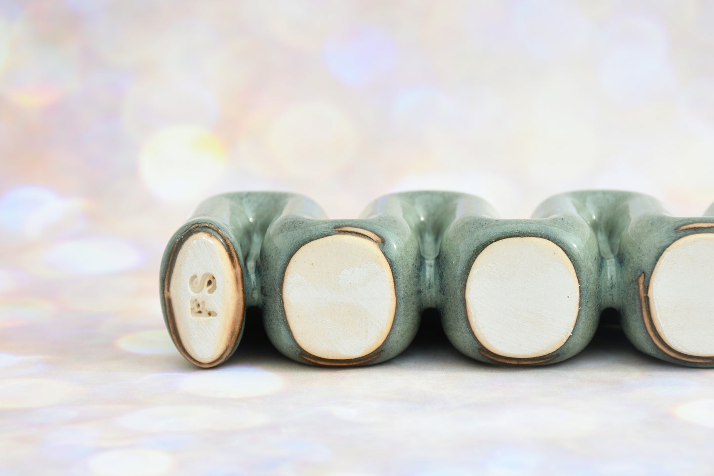 Hanukkah Menorah - Gold and Green