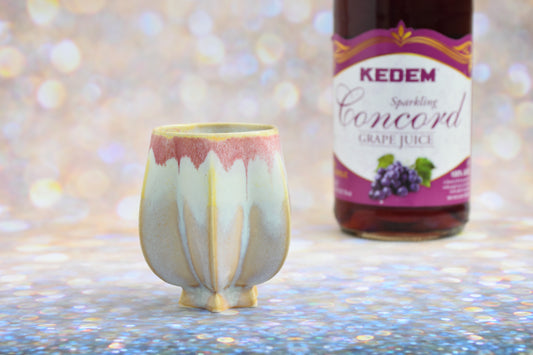 Pom Kiddush Cup - Pastel Drip