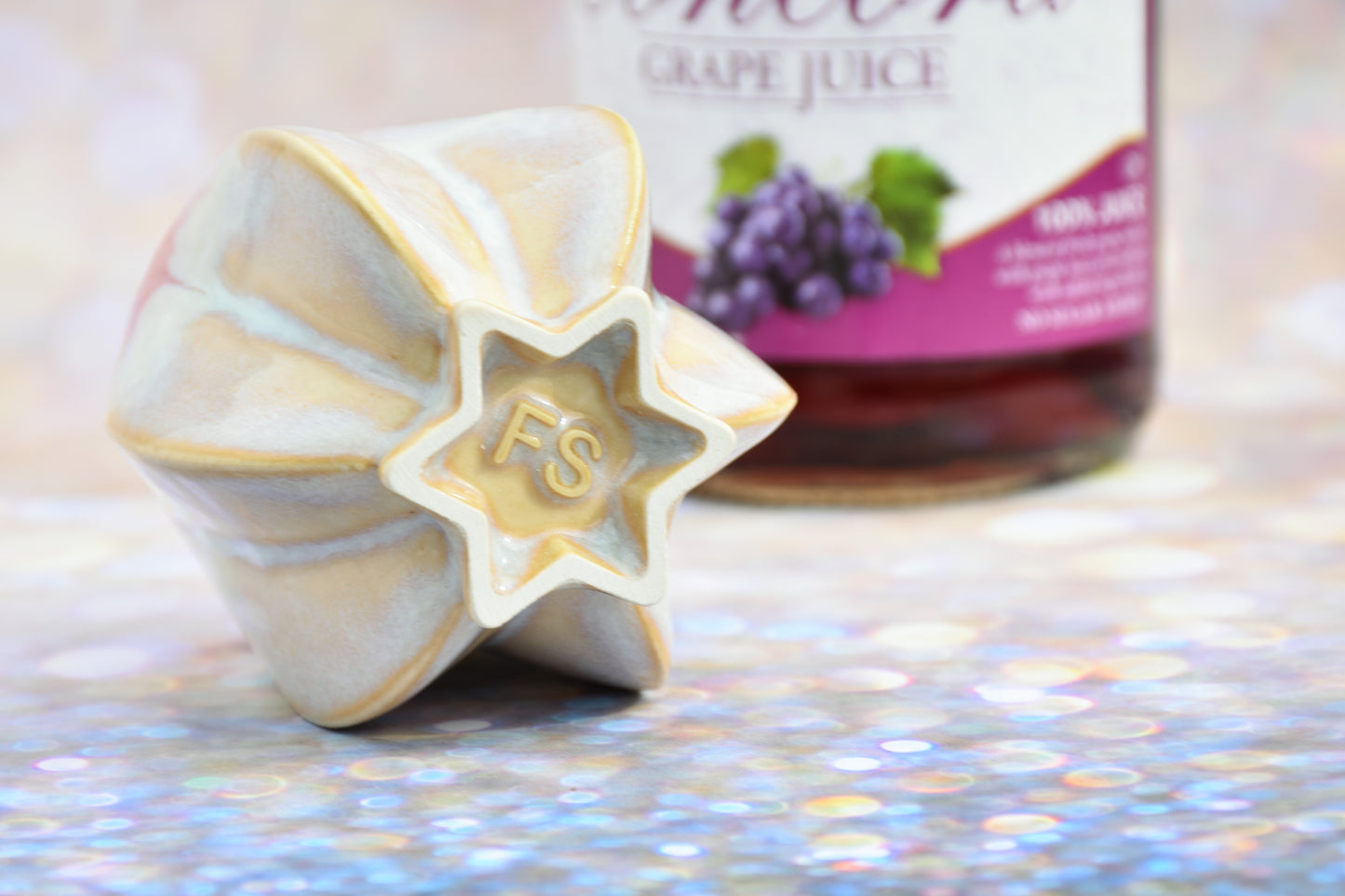 Pom Kiddush Cup - Pastel Drip