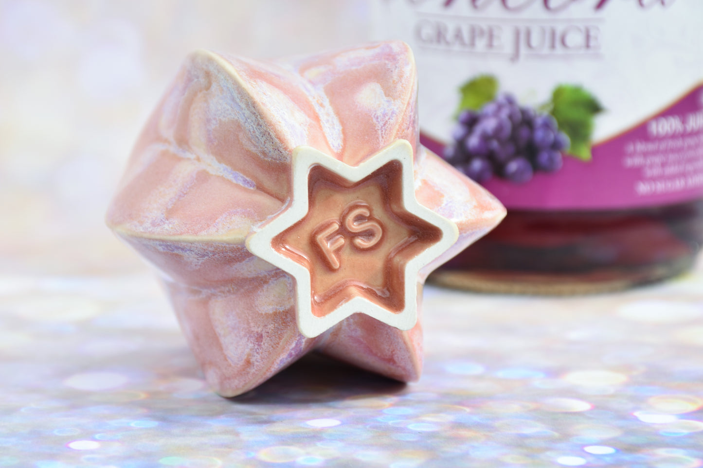 Pom Kiddush Cup - Rose Gold Drip