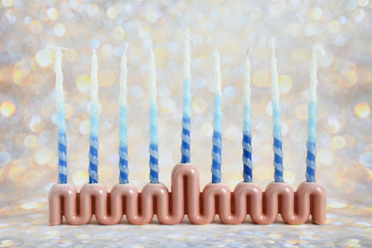 Hanukkah Menorah - Rose Gold