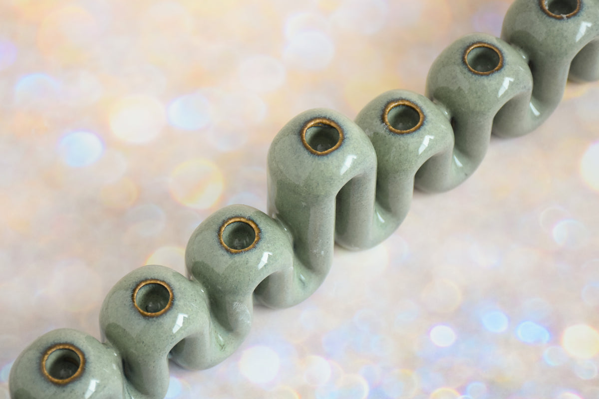 Wiggle Menorah, Washed Denim