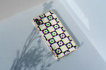 Load image into Gallery viewer, Glitchy Flower Grid iPhone Case

