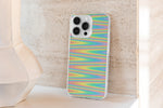 Load image into Gallery viewer, Rainbow ZigZag iPhone Case

