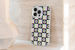 Load image into Gallery viewer, Glitchy Flower Grid iPhone Case
