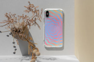 Wavy Reverse Gradient iPhone Case