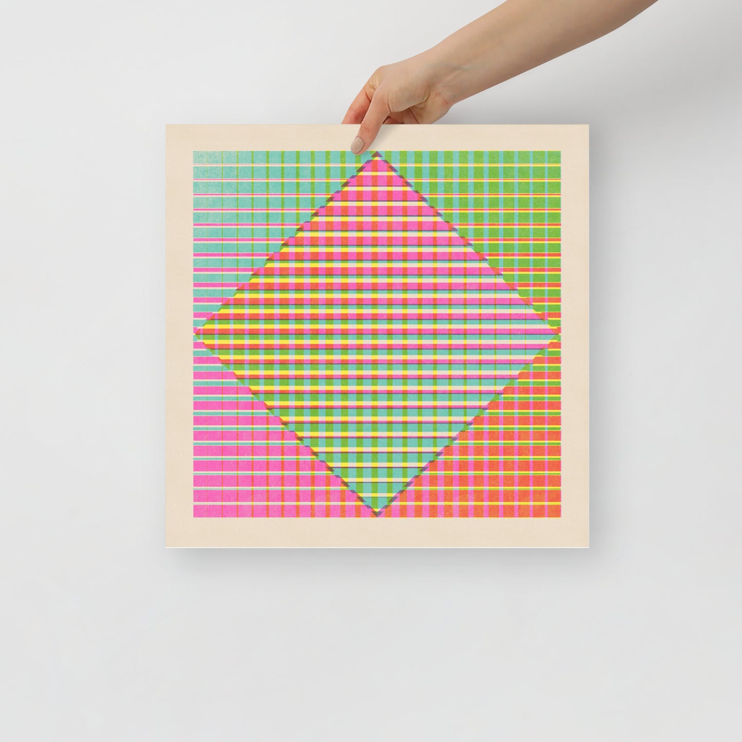 Rainbow Spectrum Risograph Print