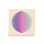 Load image into Gallery viewer, Pink and Blue Orb Risograph Print
