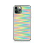 Load image into Gallery viewer, Rainbow ZigZag iPhone Case
