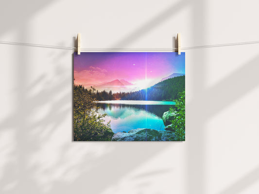 Magical Lake Art Print